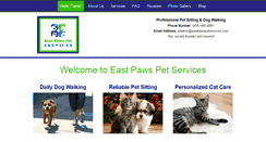Desktop Screenshot of eastpawspetservices.com
